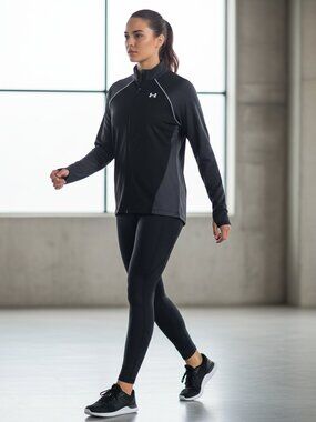 Under Armour Layer Up Full Zip Jacket NWT Black Large